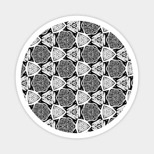 Black and White Variations Magnet